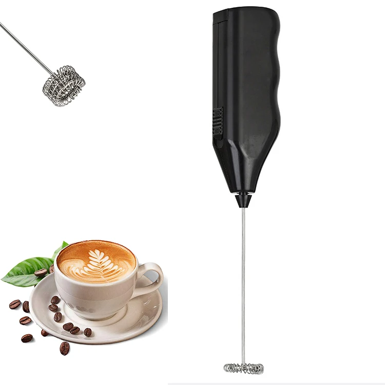 Portable Stainless Steel Hand Automatic Battery Operated Electric Foam Maker Cappuccino Frother Coffee Machine
