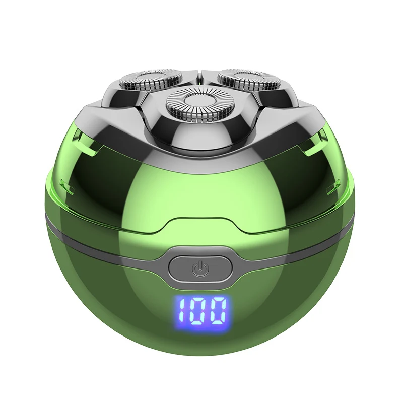 JD-818 электрическая бритва для мужчин Портативный Путешествия длительное время работы от аккумулятора, полностью моющаяся Смарт сферические электрическая бритва