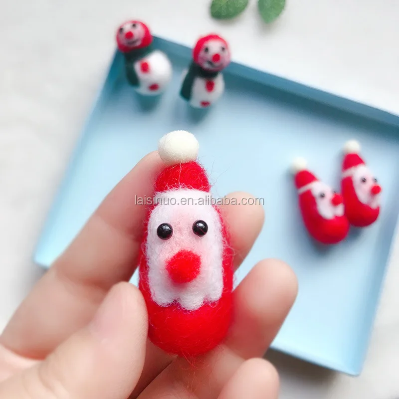 Spot Goods Christmas  Brooch Colorful Wool Felt Balls For Home Decoration