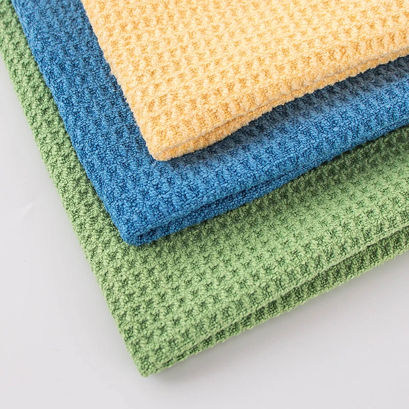 80 Polyester 20 Polyamide Microfiber Fabric For Gym And Yoga In Roll Microfiber Waffle For Cleaning