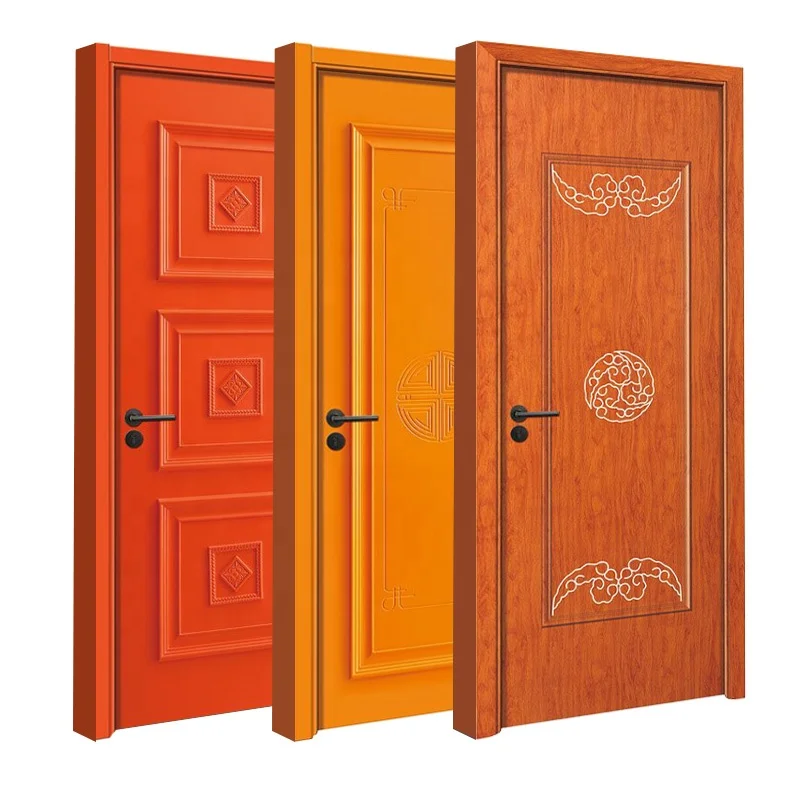 China Factory Cheap Price Wpc Bathroom Door Design Waterproof Wpc Doors
