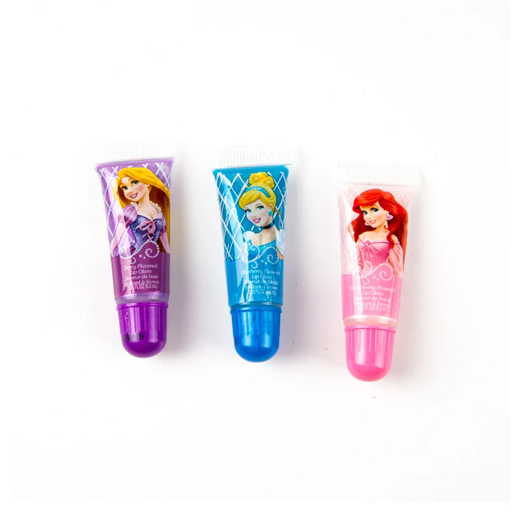Hot Sale Kid Makeup 7 Pcs Lip Gloss  Set Private Label Custom Logo Moisturizing Lipgloss for Students and Children