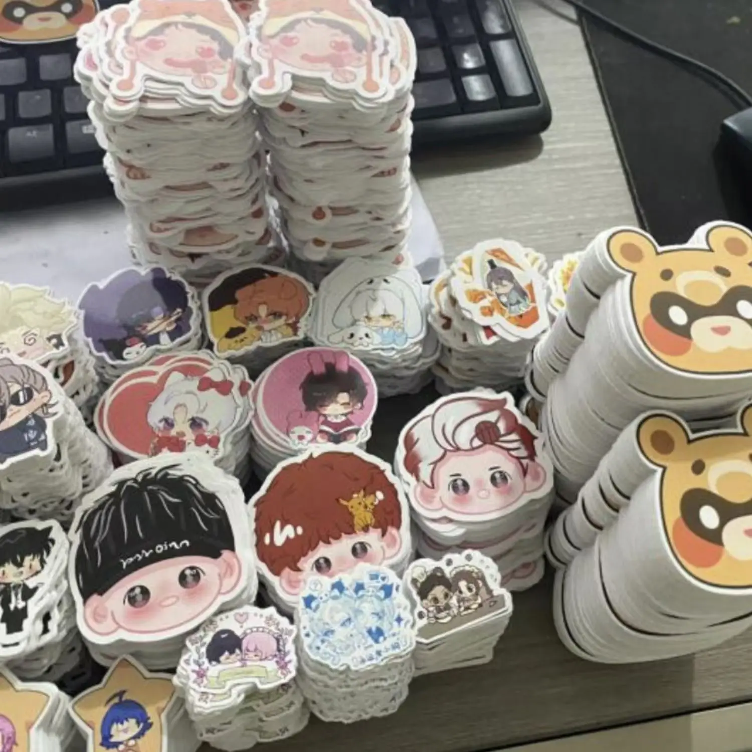 50pcs Animal Decorative PVC Stickers for Kids for Notebooks Water Bottles Laptops