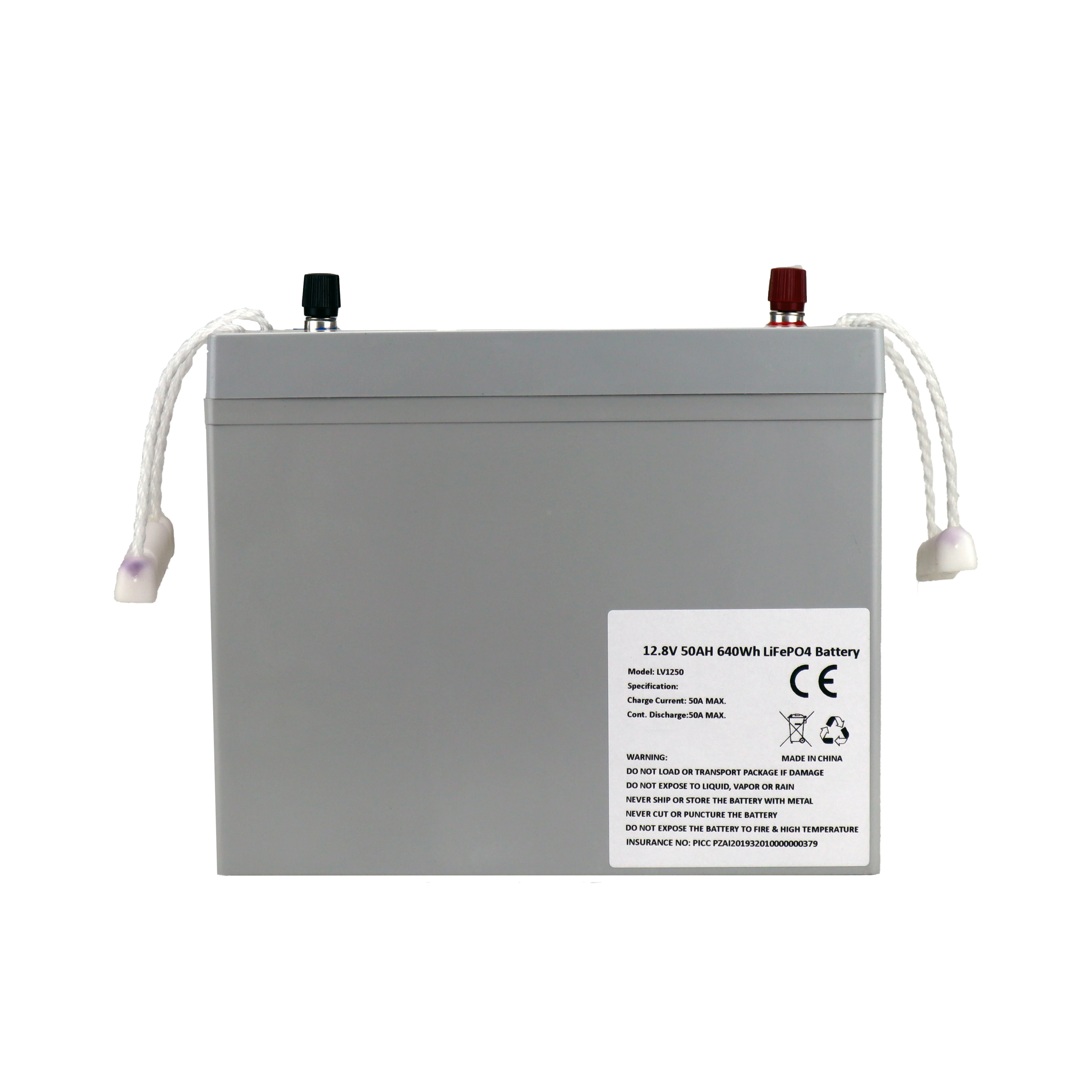 12v Deep cycle Battery 12V 50AH 60AH LiFEPO4 Battery Pack Solar Street Light Waterproof Solar Battery