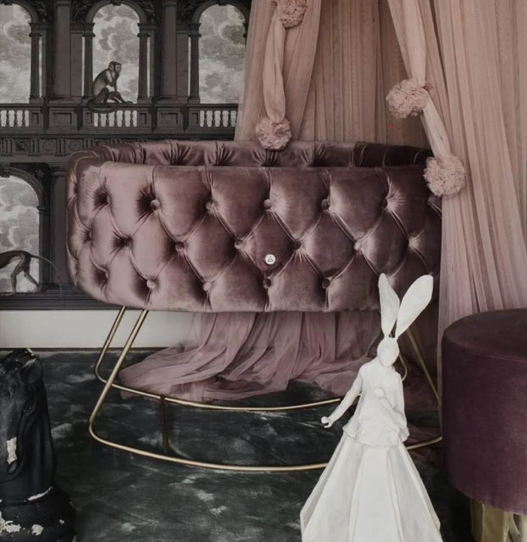 Безопасная кроватка для новорожденных роскошное современное постельное белье