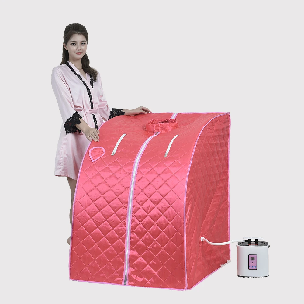 Portable Home Use Pentagonal Foldable Sweat Box Sauna Control Smart Steam Sauna Box With Steamers