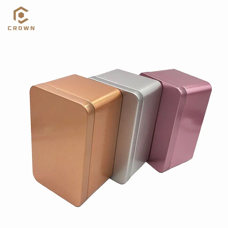 Ready To Ship!! Wholesale Logo Printed Tin Box Rectangular Teatin Packaging Chocolate Metal Box Metal Storage Gift Packaging Box