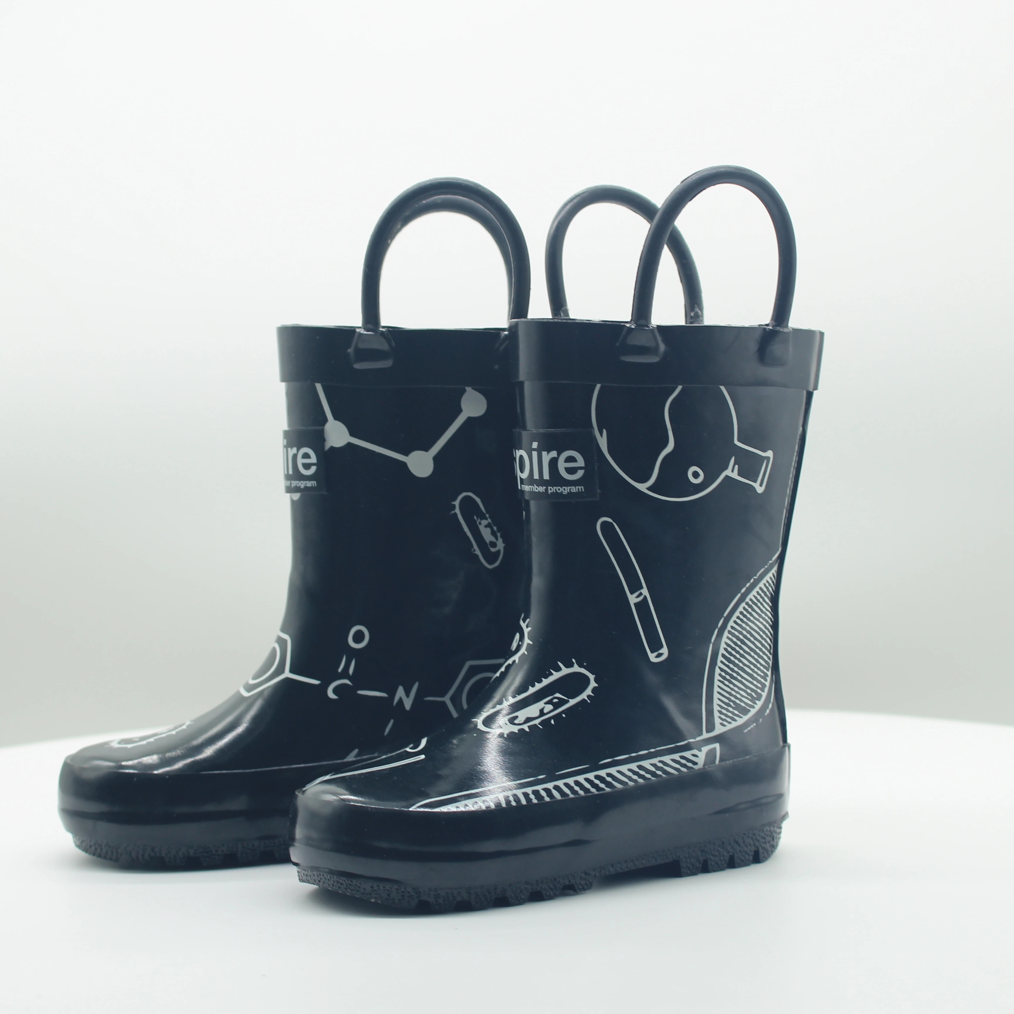 Safe And Beautiful Rainboots Kids Girl Rain Boots Kids Water Resistant Rubber Rain Boots Non Slip  Rain Boots For Men Women