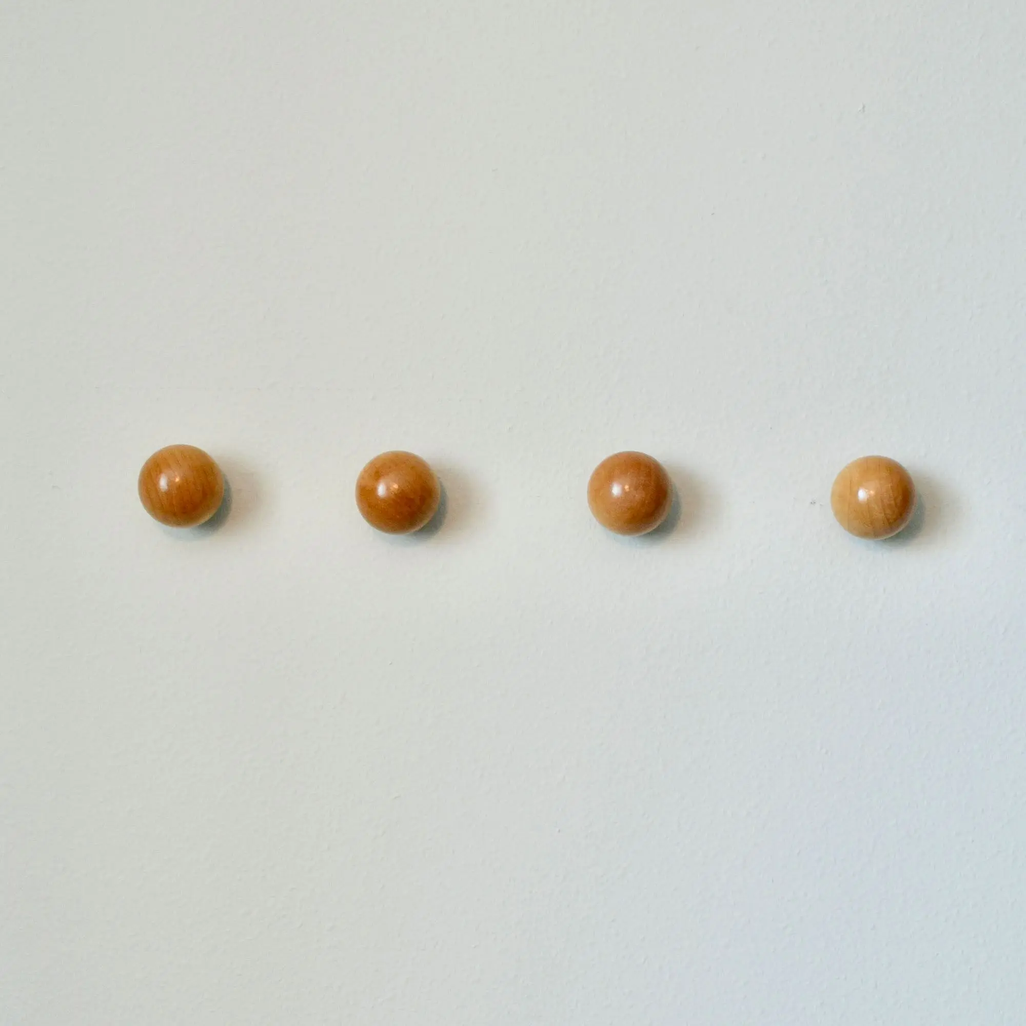 PUSELIFE funny custom decorative round hook wooden handle wooden ball coat hook