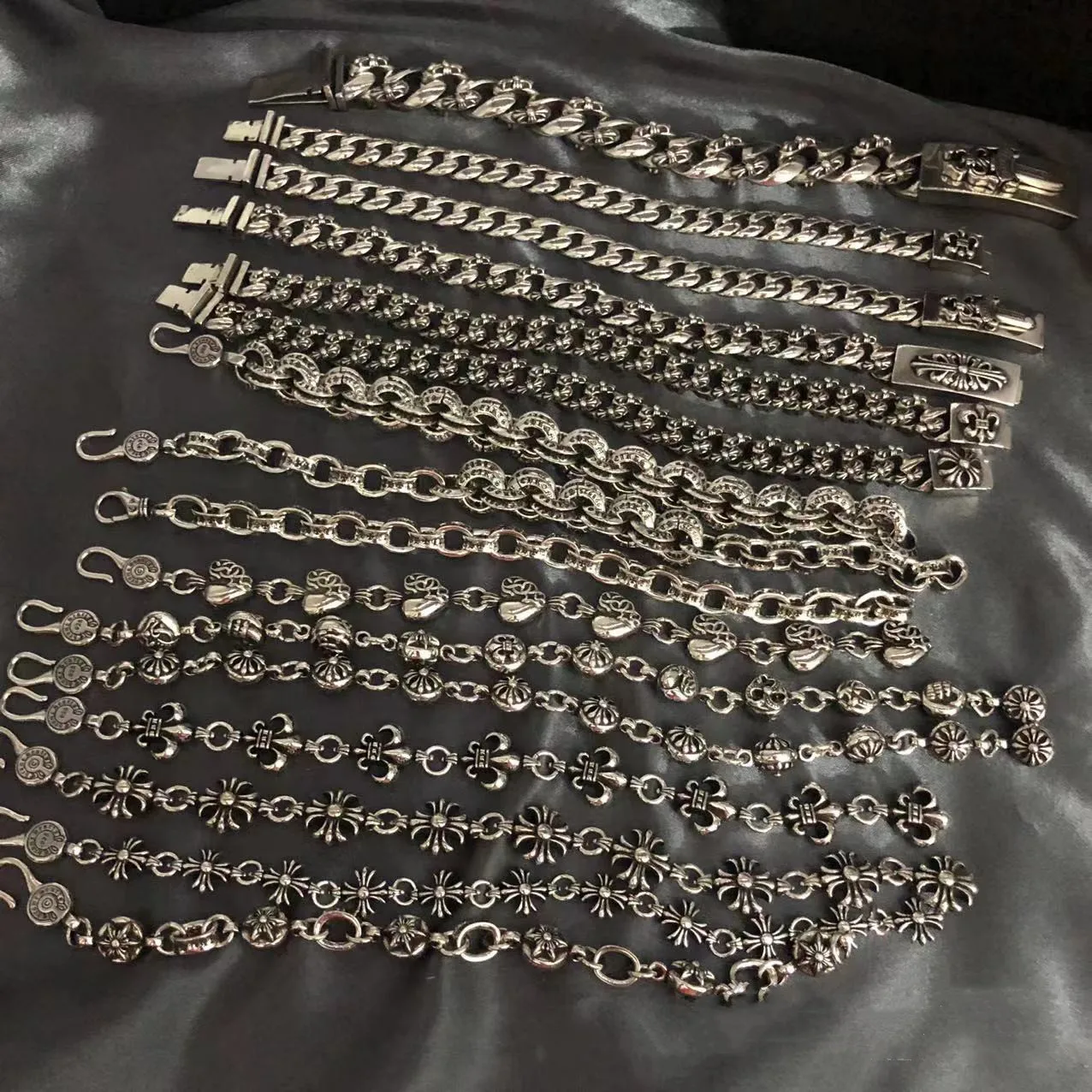 Hot Sale jewelry Sterling Cuban Necklace Link Chain  Cross Cuban  Bracelets