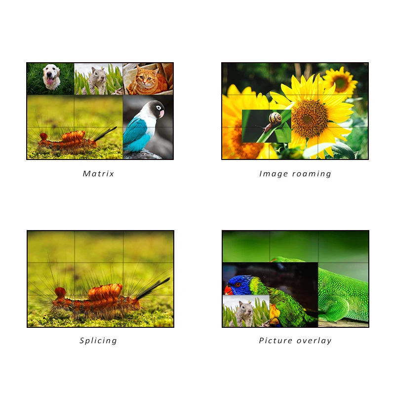 55inch floor stand LG DID LCD splicing advertising display indoor seamless video wall with cabinet