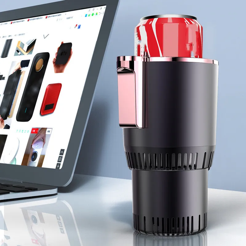 
Vehicle Mini Drink Cooler Holder Smart cooling cup Electric temperature display Cooling Cup 