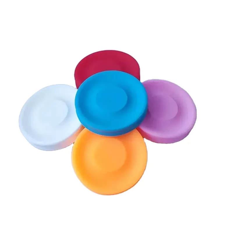 Customized logo outdoor sports dog toy mini silicone soft natural rubber pet flying disc toy