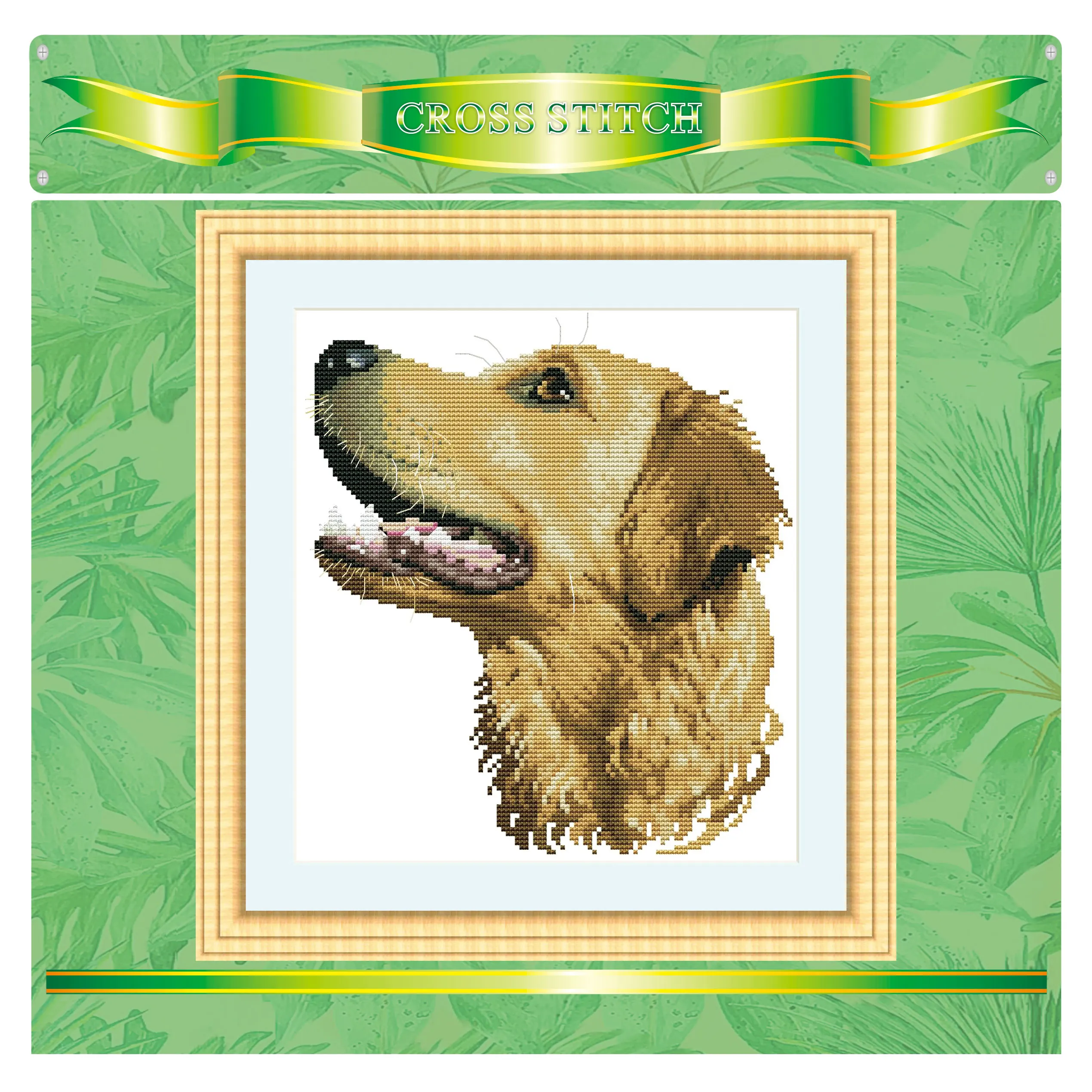 Chinese wholesale cross-stitch beautiful flower handicraft cross stitch set printed cross stitch kits