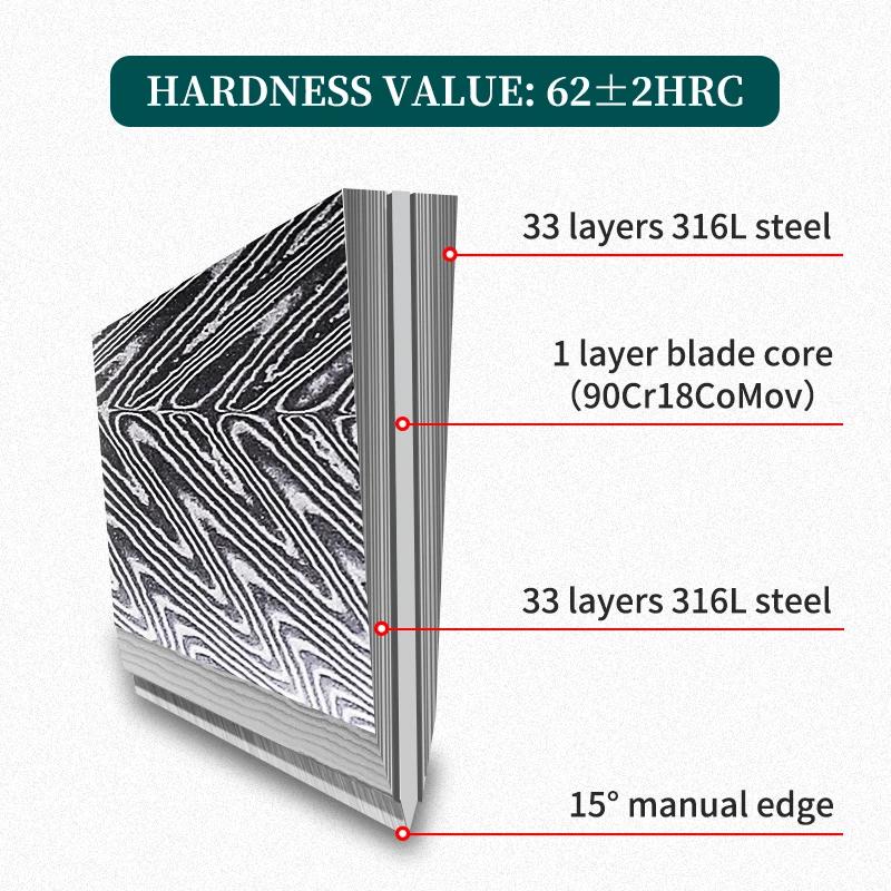 FINDKING Gorgeous Series 6 Inch Steak Knife Abalone Shell Handle 67 Layers Damascus Steel Kitchen Boning Knife with Gift Box