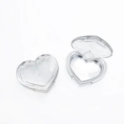Plastic Heart Shape Empty Cosmetic Case Lip Balm Container Packaging Cute Lip Balm Jar Lip Scrub Container