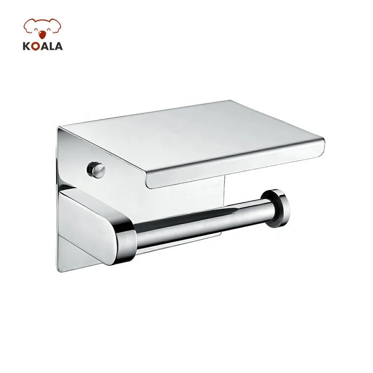 Industrial Bathroom Funny Tissue Toilet Paper Holder with Shelf