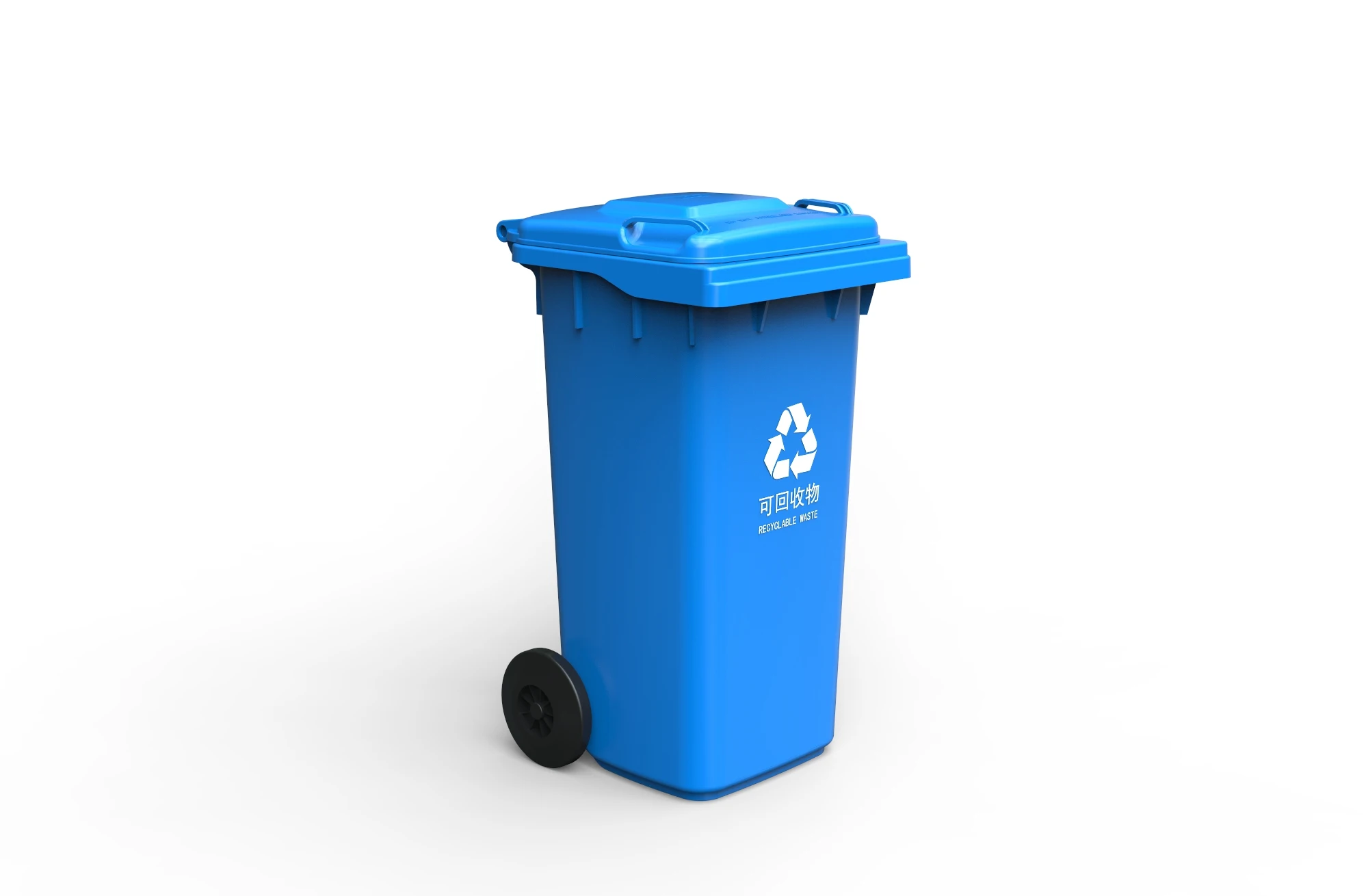 Good price 240 liter plastic waste dustbin garbage wheelie trash can