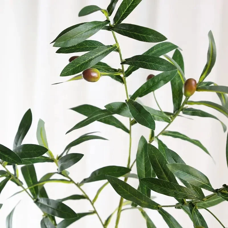 Lifelike Artificial Plant For Restaurants Fiberglass Metal Artificial Bonsai Tree Faux 8 ft Olive Tree