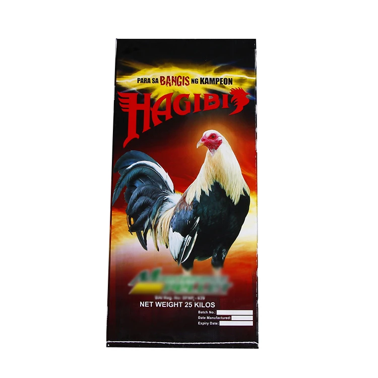 
Empty 25kg 50kg PP Woven Animal Chicken Fish Horse Pig Poultry Feed Bags sack 