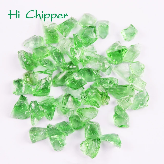 1-3mm Light Green Crushed Colored  Glass Chips for Terrazzo Floor