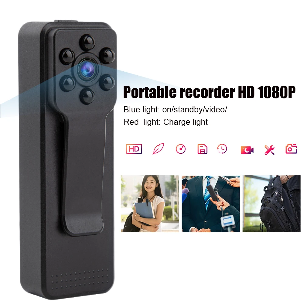 K11 mini body worn camera 1080P Portable Camara Wide Angle Video Recorder Body Camera Loop Recording Motorcycle Bike Motion Cam