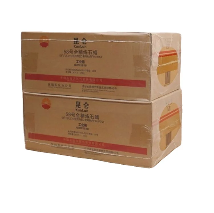 Хорошее качество парафиновый воск Китай парафин воск 58/60 парафин воск kunlun