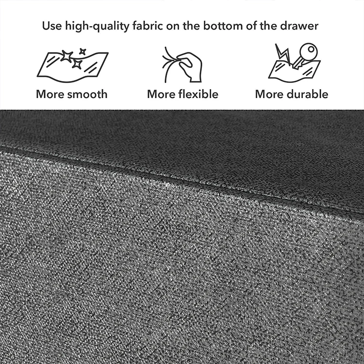 Sturdy Metal Steel Frame Wood Top 4 Drawer Organizer Foldable Fabric Storage Dresser For Bedroom