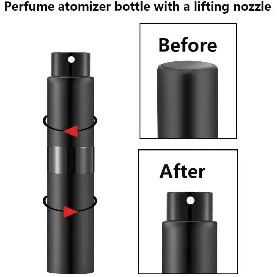 Wholesale 8ml Portable Breath Cologne Twist Sprayer Atomizer for men and women