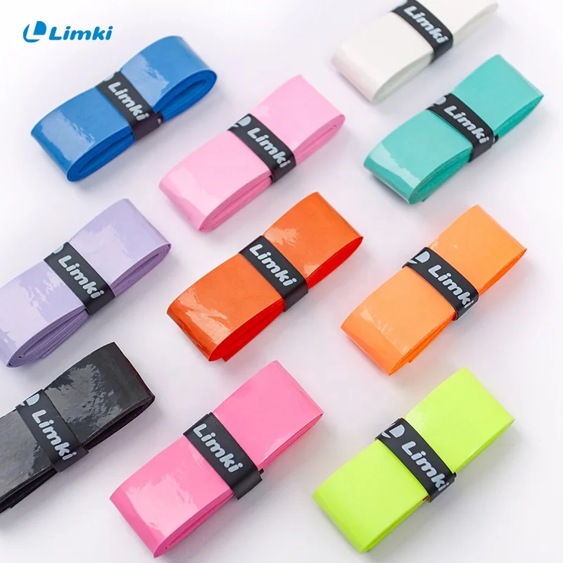 custom logo design mix color super tennis racket PU pickleball paddle badminton grip