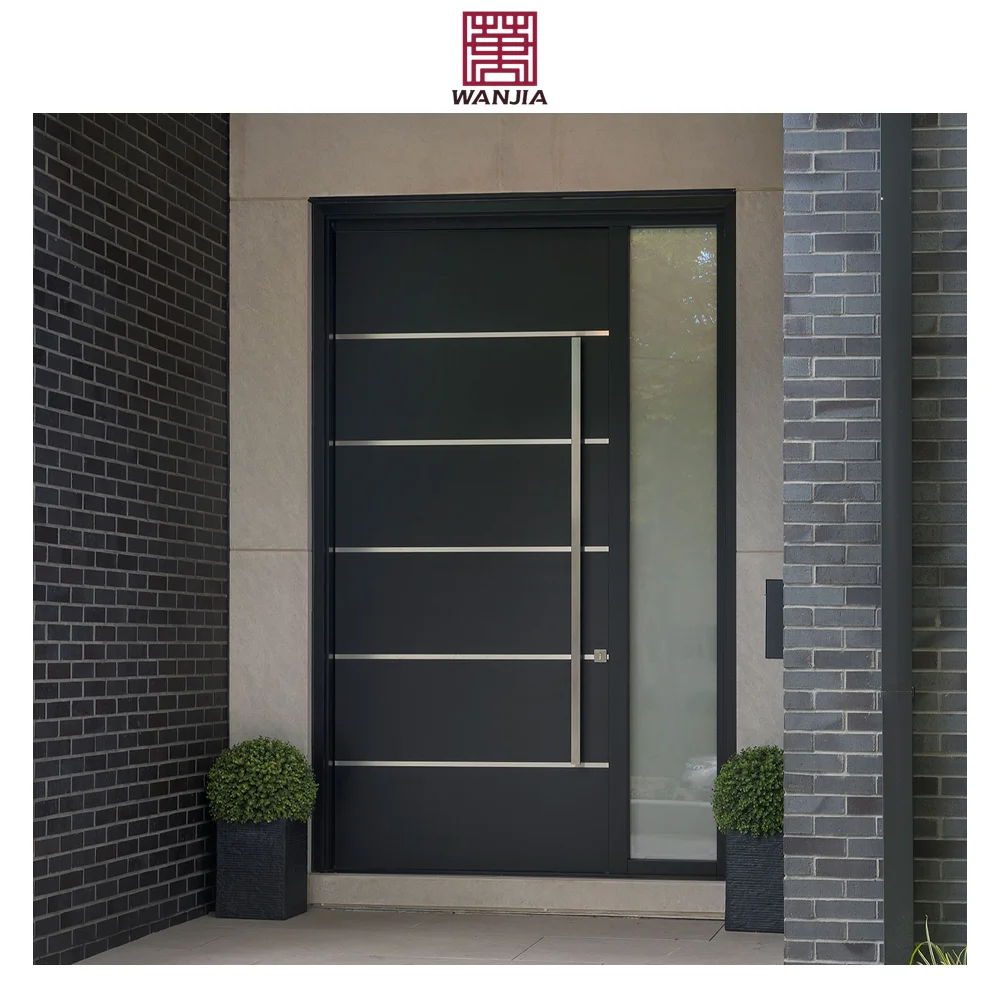 Modern Minimalist Home Design Security Aluminum Entrance Door Front Entry Doors