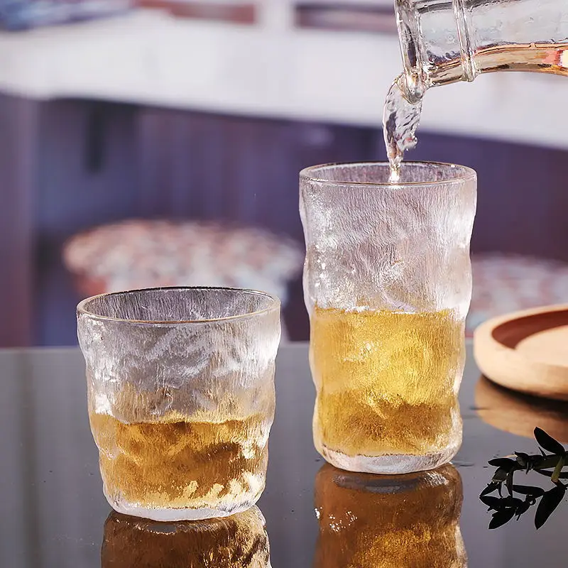 Manufacturers supply new glacier cup tree pattern cup frosted cup beverage cold drink beer glass