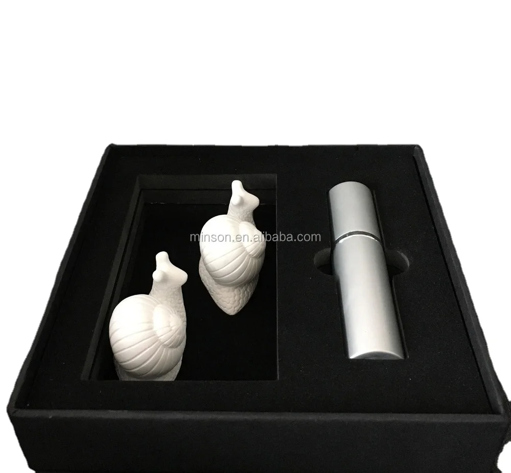 Natural Stone Gypsum Diffuser Perfume Car Plaster Fragrance Set Ceramic Aroma Scent Stone For Car Decorative