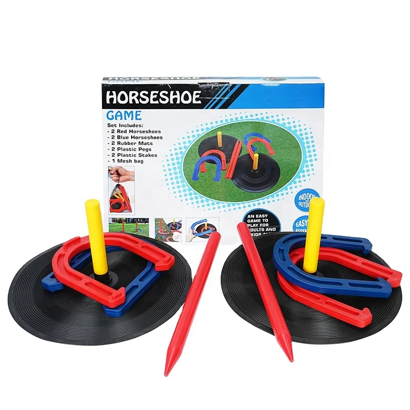 Outdoor and Indoor Games , Classic horseshoe toss game set for Beach, Backyard, Camping children and adults