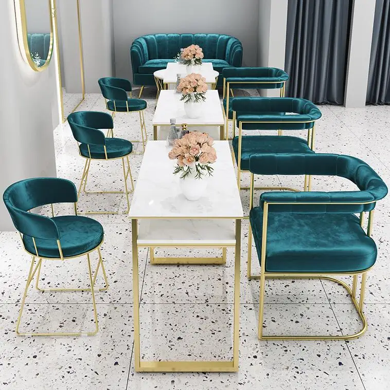 Foshan Great Modern Luxury Cheap Price Manicure Station Nail Salon Table Manicure Table For Beauty Salon