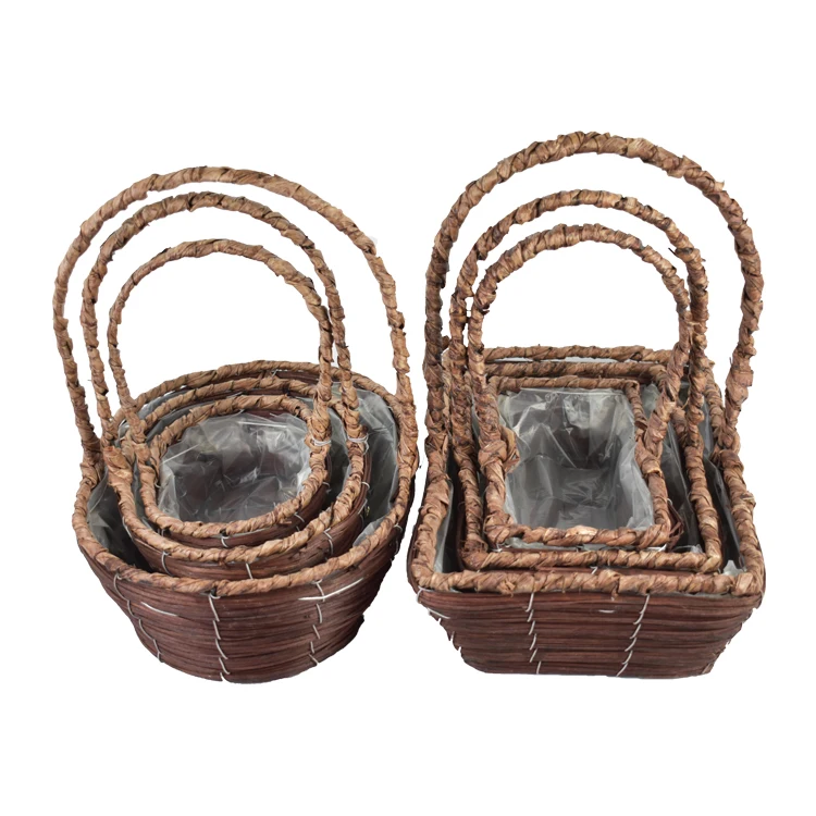 Factory Custom Size Storage Basket Wicker Flower Home