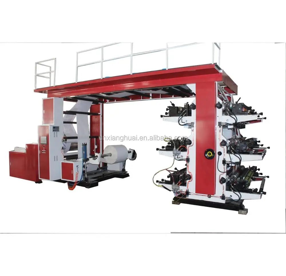 Flexographic Stack Flexo Press For  Kraft Paper/Oversize Thick Carton Roll Paper Printing Machine, kraft paper Coating Machine
