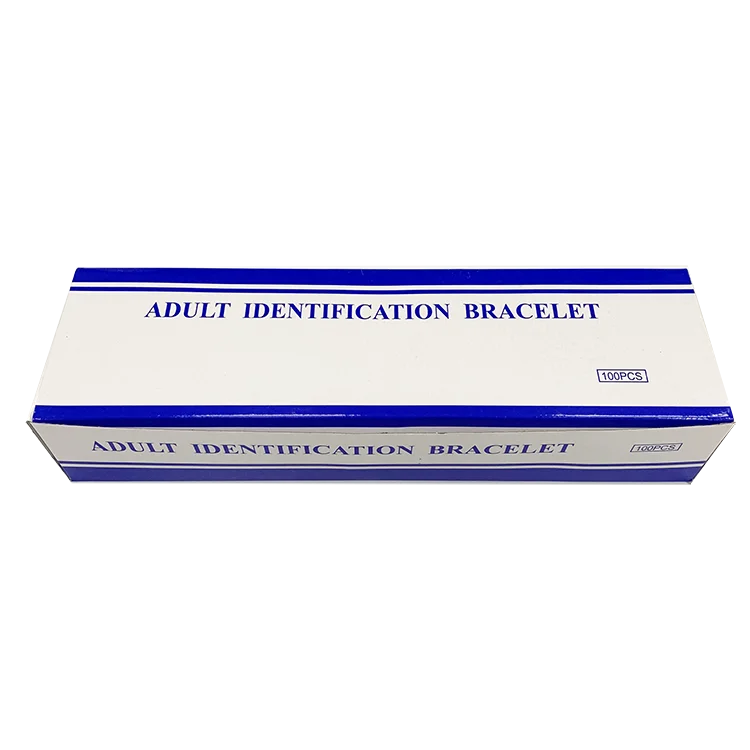 Id bracelet Different Color Customized Surgical Insert Card write on I. D Bracelet for Patient Identification  wristband