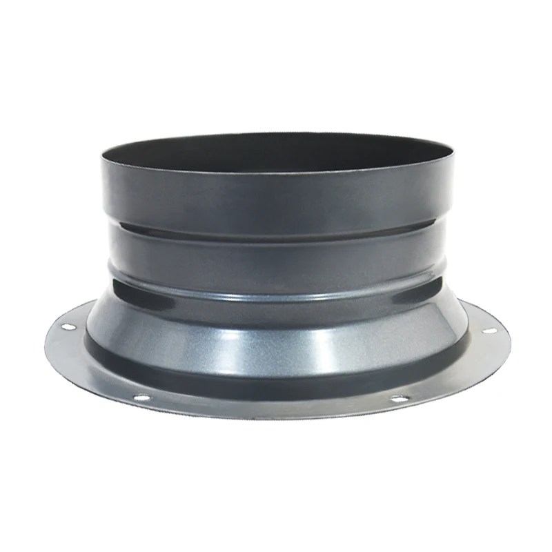 Metal diagonal flange opening