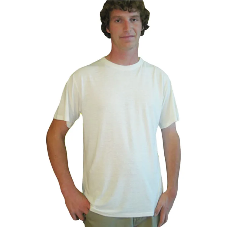 Оптовая продажа, дешевая одежда из бамбука и конопли, белая футболка на заказ, Мужская футболка с принтом