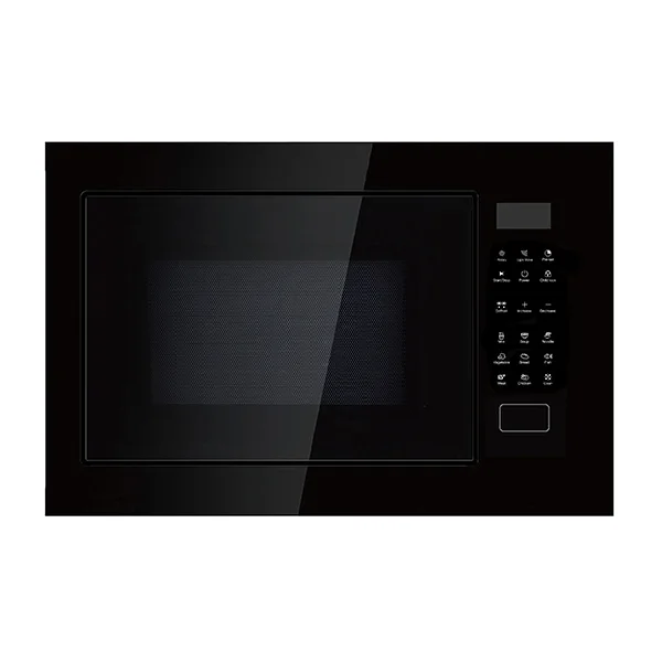 25L Electric Built-In Microwave Oven with Convection Grill True Microwave Function Glass Housing for Household Use