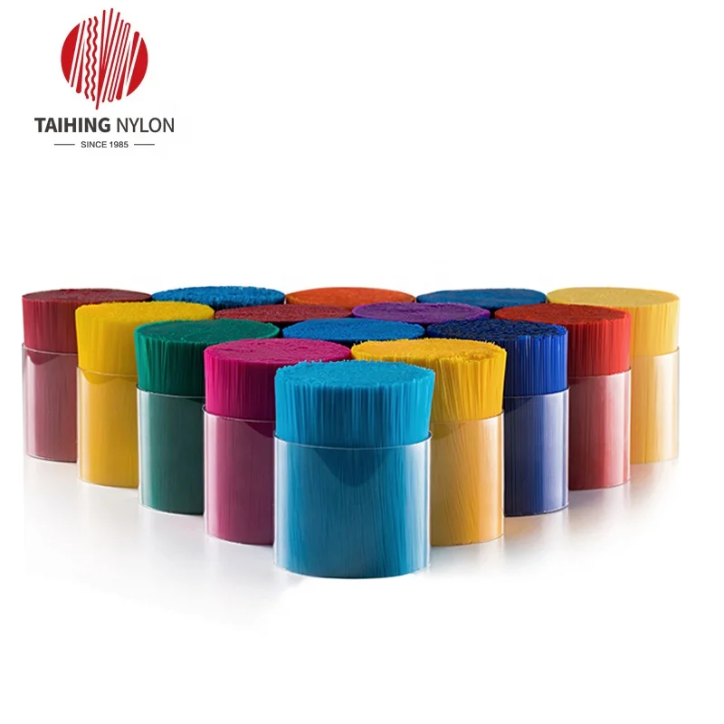 
Plastic Synthetic Fiber Factory PBT PA66 612 PE PET Monofilament Nylon Bristles Brush Filament For Hair Plastic Synthetic 