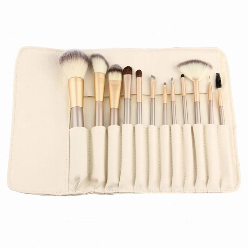 Best selling 12pcs 18pcs 24pcs white professional makeup brush full set of eyeshadow powder brush