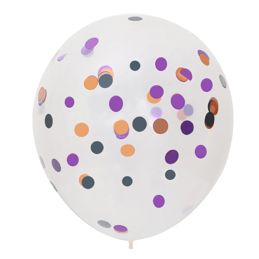 Wholesale market birthday decor sequin confetti transparent latex wedding