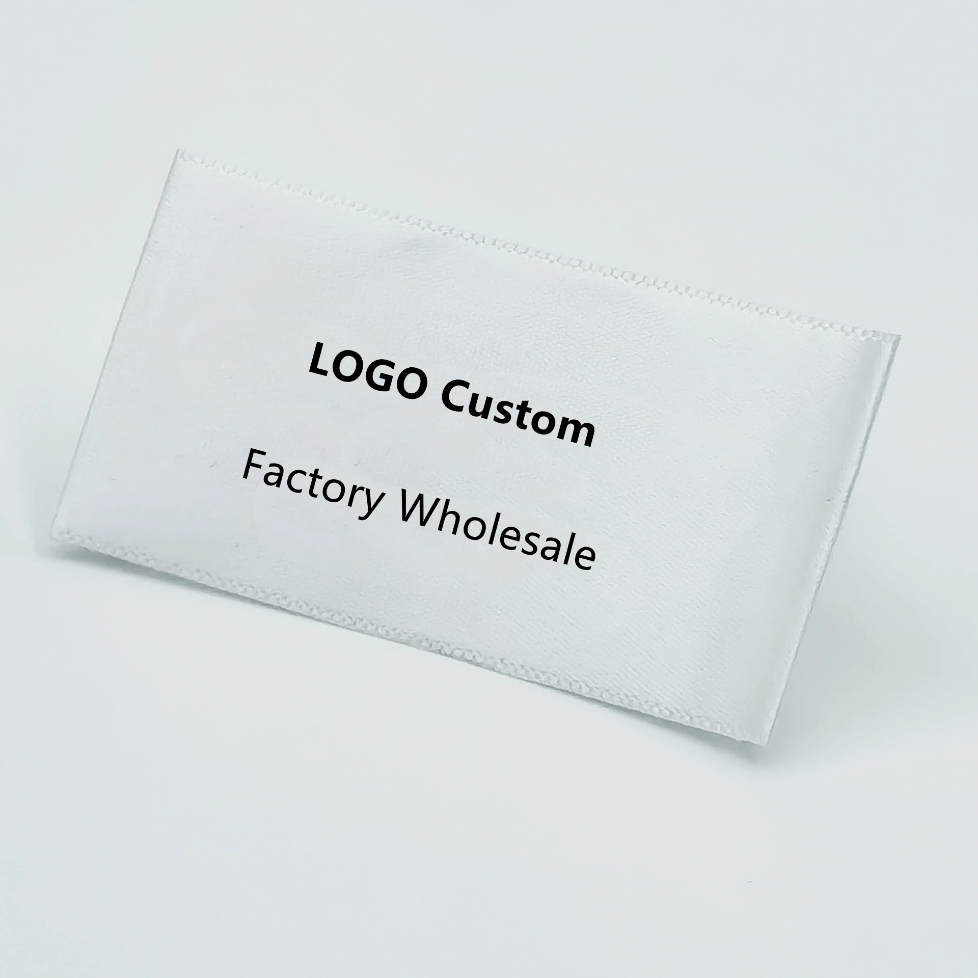 OEM/ODM Custom Logo Print Fabric Polyester White Labels Clothing