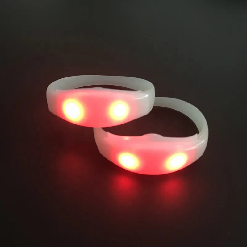 led bracelet control dmx Custom Logo Remote Controlled LED Bracelet led bracelet music