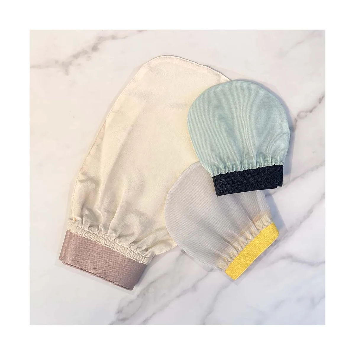 Magic Peeling Private Label Silk Double Sided Shower Bath Body Scrub Glove  Exfoliating Mitts