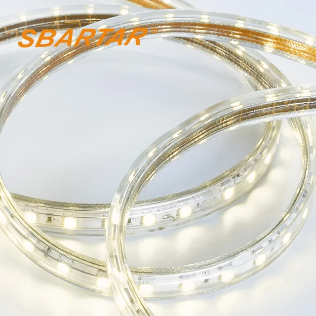 Водонепроницаемая светодиодная лента SMD 5050 50 м/рулон 220 В переменного тока гибкая 60 светодиодов/метр наружное садовое