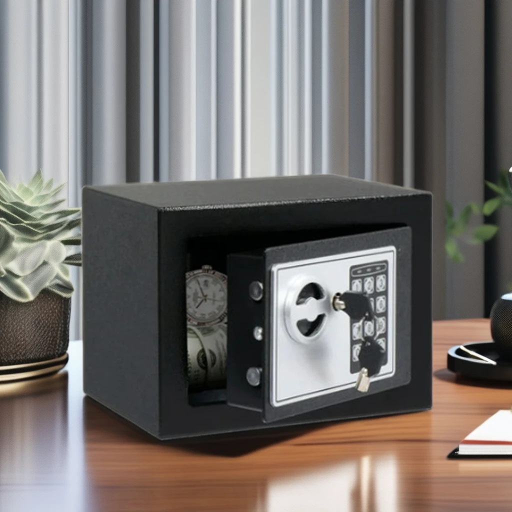 Mini Digital Metal Money Safe Electronic Box Fireproof Security Safe box for cash Hotel Safe Box Safety Kids Mini
