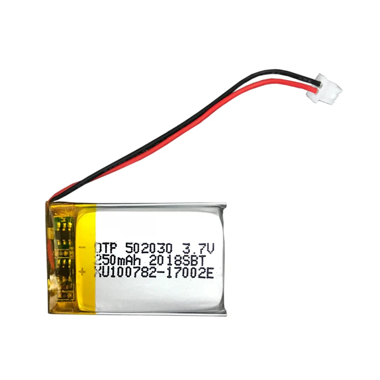 dtp502030 3.7v 250mah lithium polymer battery with KC CB